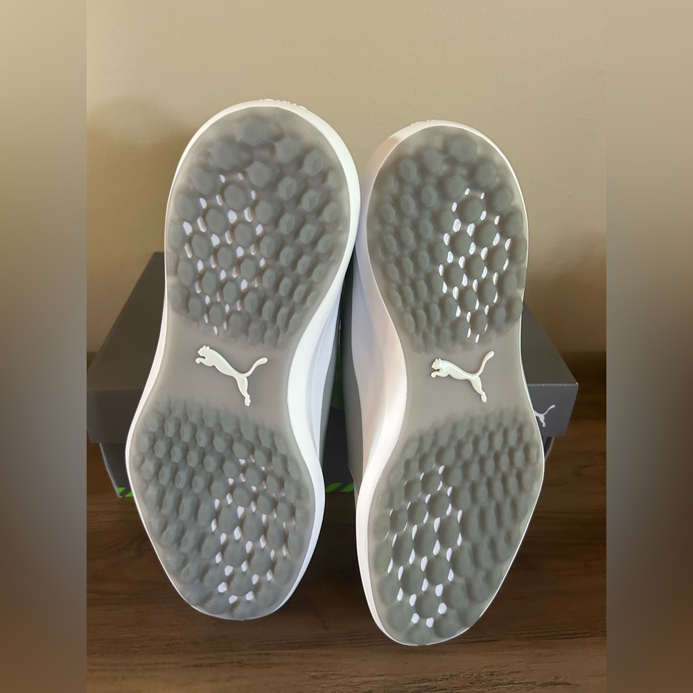 Puma Ignite Fasten 8 Disc Men’s Golf Shoes-White/Gray-Various Sizes NIB RP$150 - Picture 4 of 5